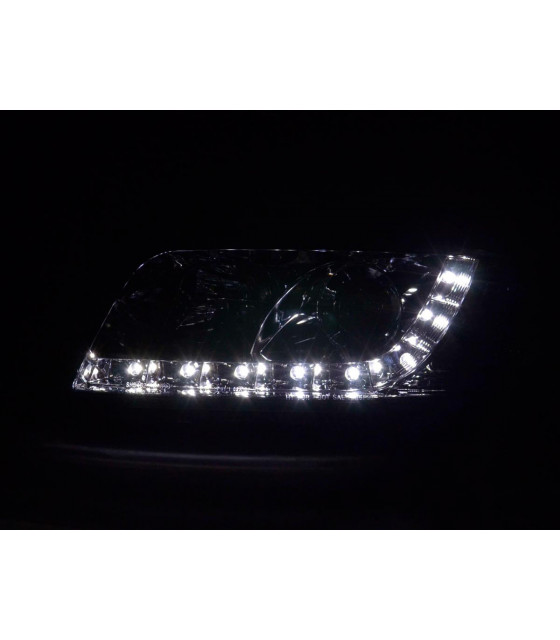 Phares - Phare Daylight LED DRL look Audi A6 type 4B 01-04 chrome…