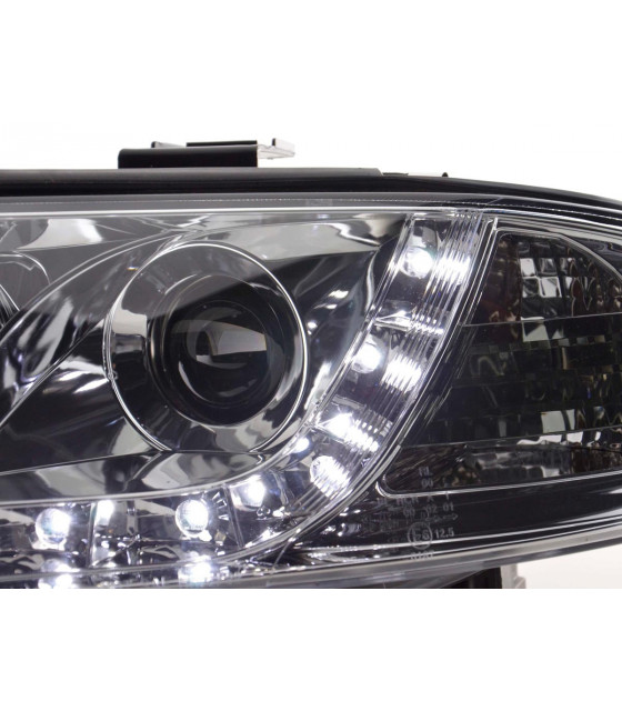 Phares - Phare Daylight LED DRL look Audi A6 type 4B 01-04 chrome…