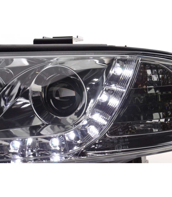 Phares - Phare Daylight LED DRL look Audi A6 type 4B 97-01 chrome…