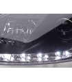 Phares - Phare Daylight à LED DRL look Ford Focus 3/4/5 portes. 01-04 noir…