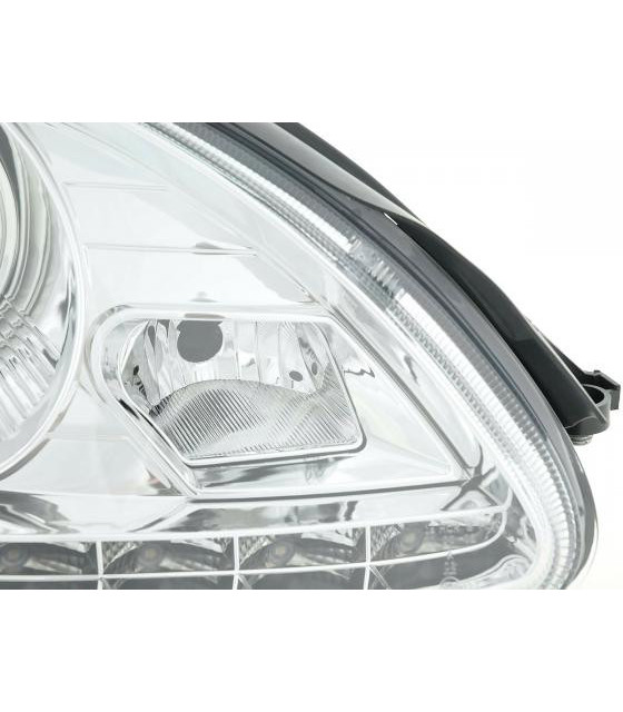 Phares - Phare Daylight LED DRL look Mercedes Classe S W220 02-05 chrome…