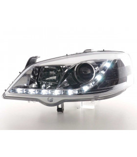 Phares - Phare Daylight LED feux de jour Opel Astra G 98-03 chrome…