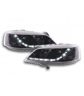 Phares - Phares Daylight LED feux de jour Opel Astra G 98-03 noir…