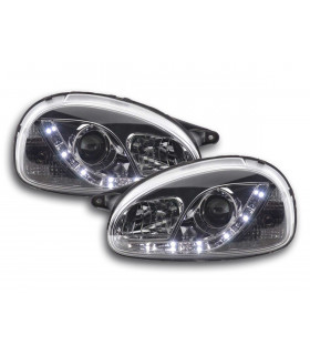 Phares - Phare Daylight LED DRL look Opel Corsa B 94-00 chrome…