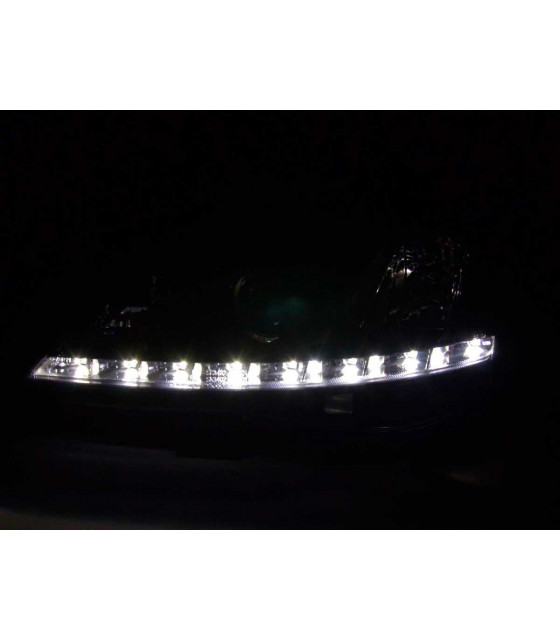 Phares - Phare Daylight LED DRL look Opel Corsa C 01-06 noir…