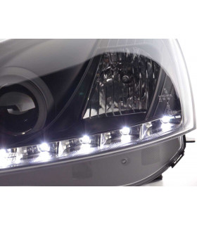 Phares - Phare Daylight LED DRL look Opel Corsa C 01-06 noir…