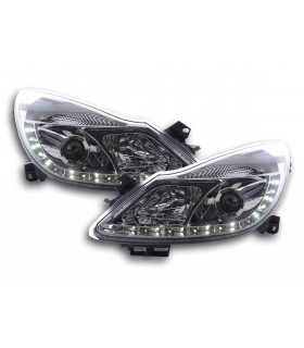 Phares - Phare Daylight LED DRL look Opel Corsa D 06- chromé…