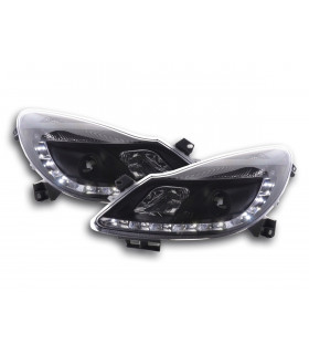 Phares - Phare Daylight LED DRL look Opel Corsa D 06- noir…