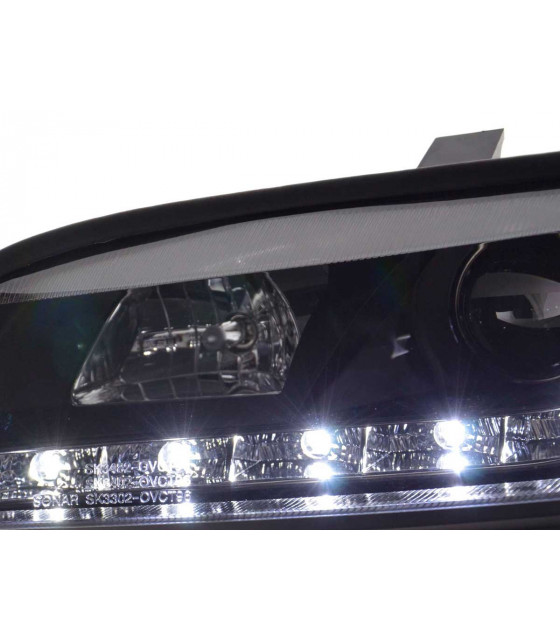 Phares - Phare Daylight LED DRL look Opel Vectra B 96-99 noir…