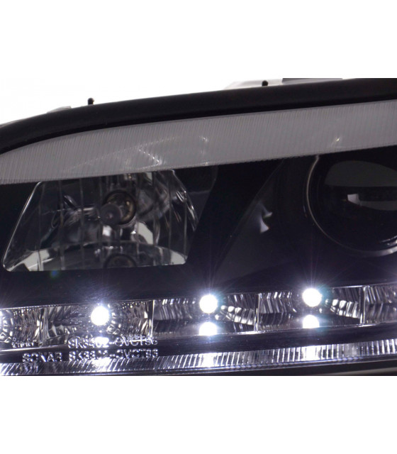 Phares - Phare Daylight LED DRL look Opel Vectra B 99-02 noir…