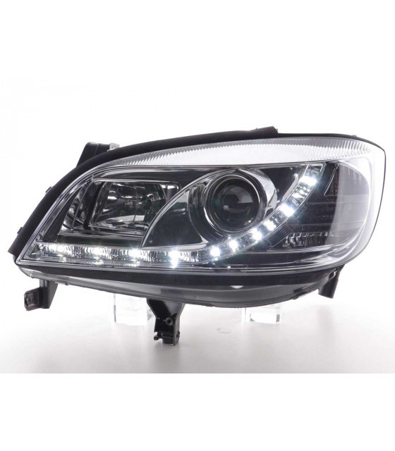 Phares - Phare Daylight LED DRL look Opel Zafira A 99-04 chrome…