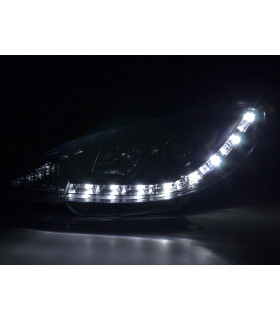 Phares - Phare Daylight LED Feux Diurnes Peugeot 206 Type S16 98- Noir…