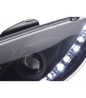 Phares - Phare Daylight LED Feux Diurnes Peugeot 206 Type S16 98- Noir…