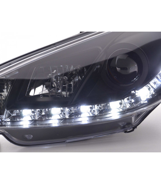 Phares - Phare Daylight LED Feux Diurnes Peugeot 206 Type S16 98- Noir…