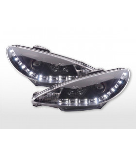 Phares - Phare Daylight LED DRL look Peugeot 206 98- noir…