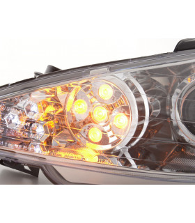 Phares - Phare Daylight LED DRL look Peugeot 206 98-05 chrome…