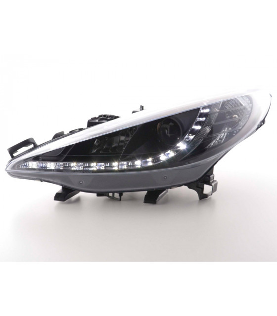 Phares - Phare Daylight LED DRL look Peugeot 207 06- noir…