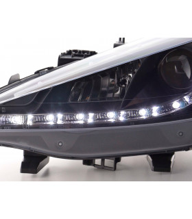 Phares - Phare Daylight LED DRL look Peugeot 207 06- noir…