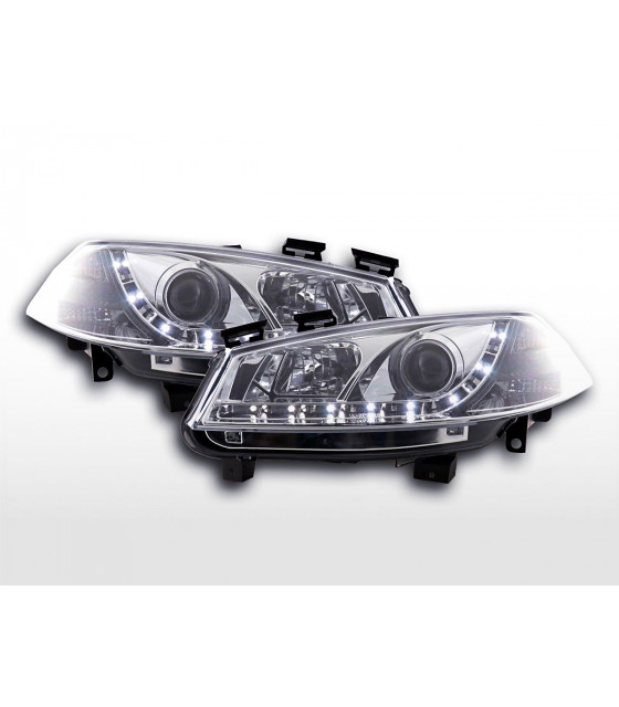 Phares - Phare Daylight à LED DRL look Renault Megane 2 3/5 portes.