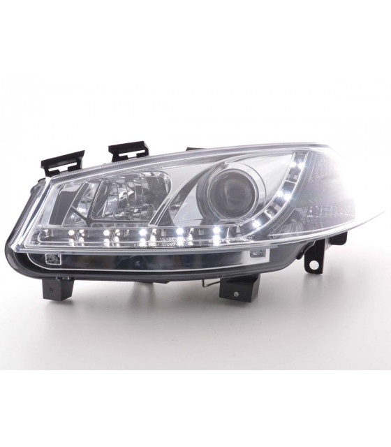 Phares - Phare Daylight à LED DRL look Renault Megane 2 3/5 portes.