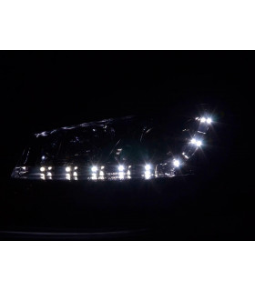 Phares - Phare Daylight à LED DRL look Renault Megane 2 3/5 portes.