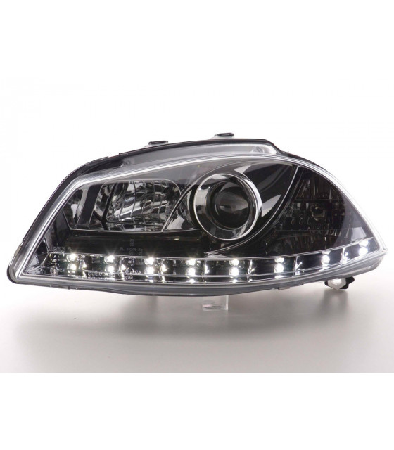 Phares - Phare Daylight LED DRL look Seat Ibiza type 6L 03-08 chrome…