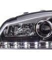 Phares - Phare Daylight LED DRL look Seat Ibiza type 6L 03-08 chrome…