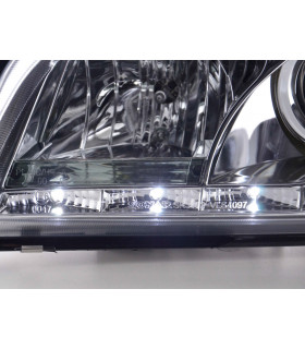 Phares - Phare Daylight LED DRL look Volvo S40 / V40 type V 96-04 chrome…