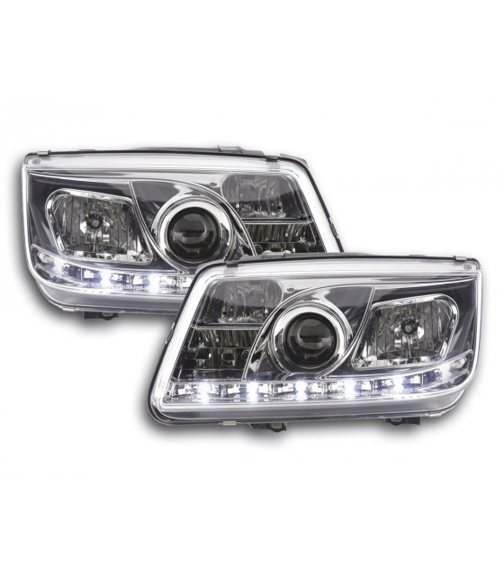 Phares - Phare Daylight LED DRL look VW Bora type 1J 99-04 chrome…