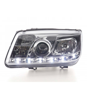 Phares - Phare Daylight LED DRL look VW Bora type 1J 99-04 chrome…