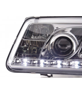 Phares - Phare Daylight LED DRL look VW Bora type 1J 99-04 chrome…