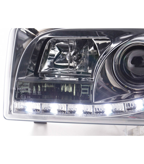 Phares - Phare Daylight LED DRL look VW Bus type T4 90-03 chrome…