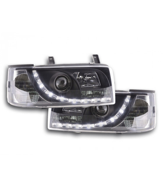 Phares - Phares Daylight LED look DRL VW Bus type T4 90-96 noir…