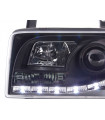 Phares - Phares Daylight LED look DRL VW Bus type T4 90-96 noir…