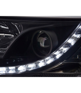 Phares - Phare Daylight LED look DRL bus VW type T5 03-09 noir…