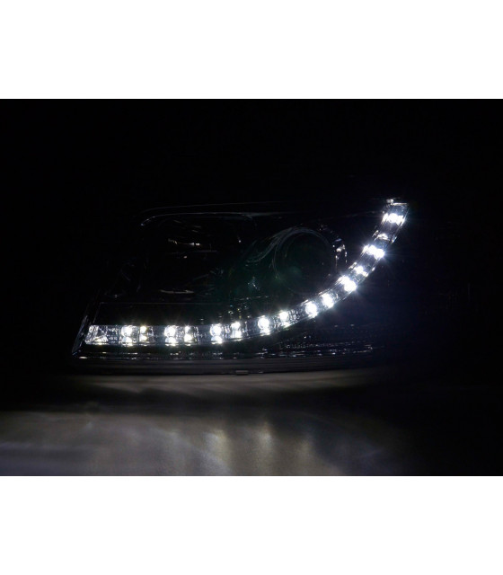 Phares - Phare Daylight LED look DRL VW Bus type T5 03-09 chrome…