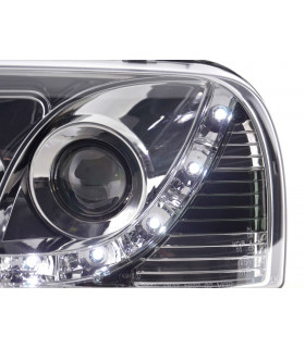 Phares - Phare Daylight LED DRL look VW Golf 3 type 1HXO 1EXO 91-97 chrome…