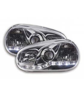 Phares - Phare Daylight LED DRL look VW Golf 4 type 1J 98-03 chrome…