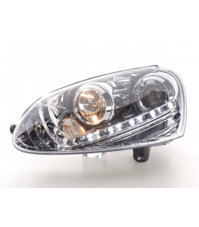 Phares - Phare Daylight LED DRL look VW Golf 5 type 1K 03-08 chrome…