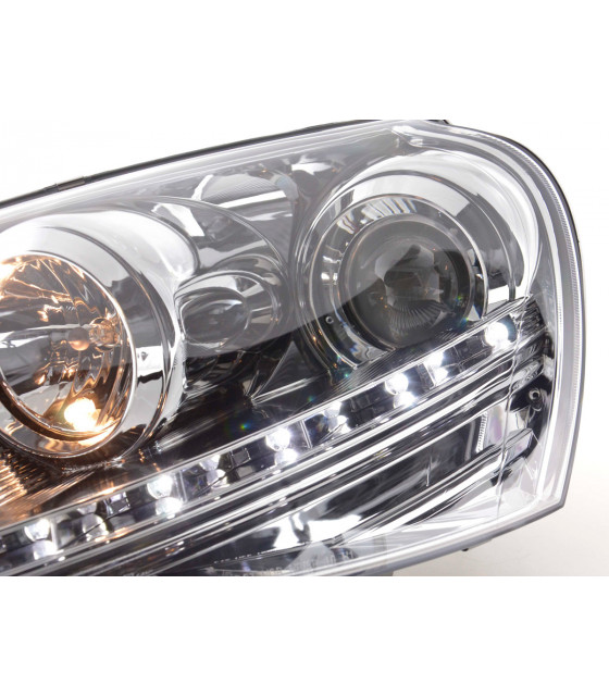 Phares - Phare Daylight LED DRL look VW Golf 5 type 1K 03-08 chrome…