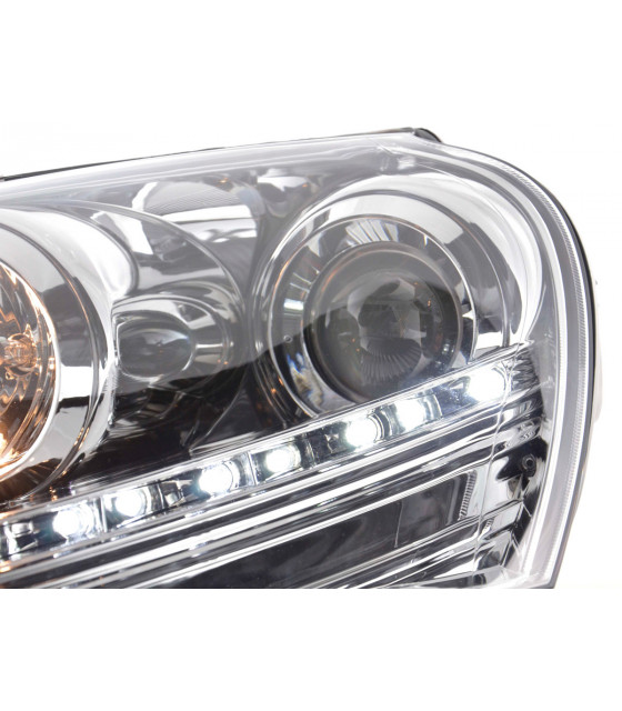 Phares - Phare Daylight LED feux de jour VW Golf 5 type 1K 03-08 chrome…