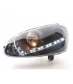 Phares - Phare Daylight LED feux de jour VW Golf 5 type 1K 03-08 noir…