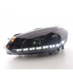 Phares - Phare Daylight LED feux de jour VW Golf 6 type 1K 08- noir…