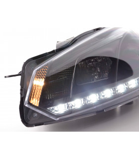 Phares - Phare Daylight LED feux de jour VW Golf 6 type 1K 08- noir…