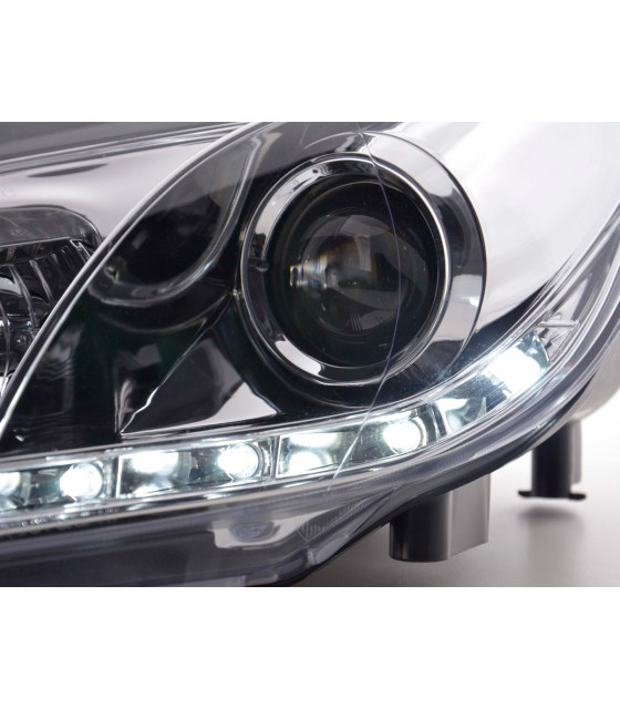 Phares - Phare Daylight LED feux de jour VW Golf 6 type 1K 08- chrome…