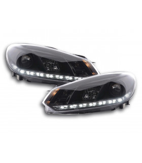 Phares - Phare Daylight LED feux de jour VW Golf 6 type 1K 08- noir…