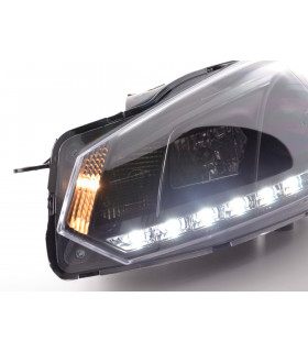 Phares - Phare Daylight LED feux de jour VW Golf 6 type 1K 08- noir…