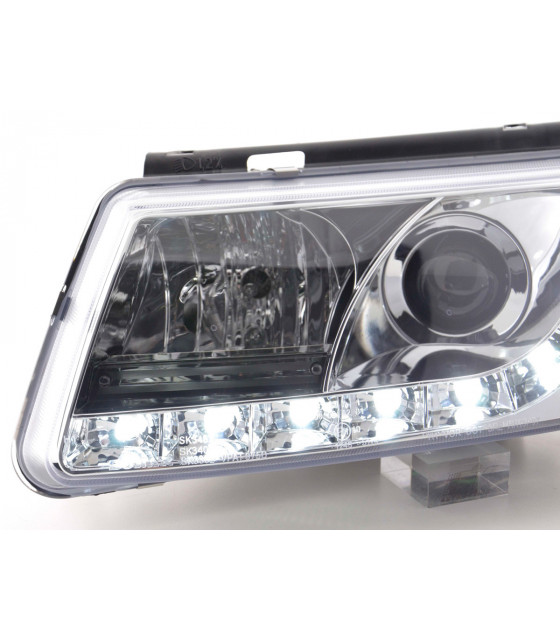 Phares - Phare Daylight LED feux de jour VW Passat type 3B 97-00 chrome…