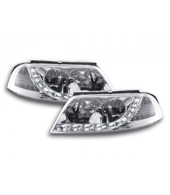 Phares - Phares Daylight LED feux de jour VW Passat type 3BG 00-05 chrome…