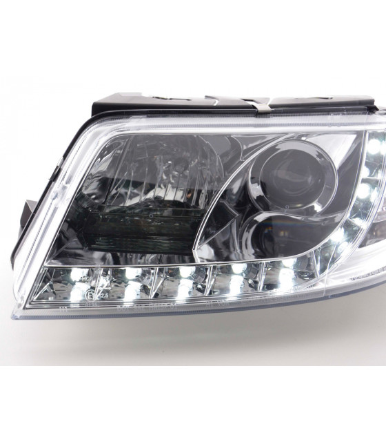 Phares - Phares Daylight LED feux de jour VW Passat type 3BG 00-05 chrome…